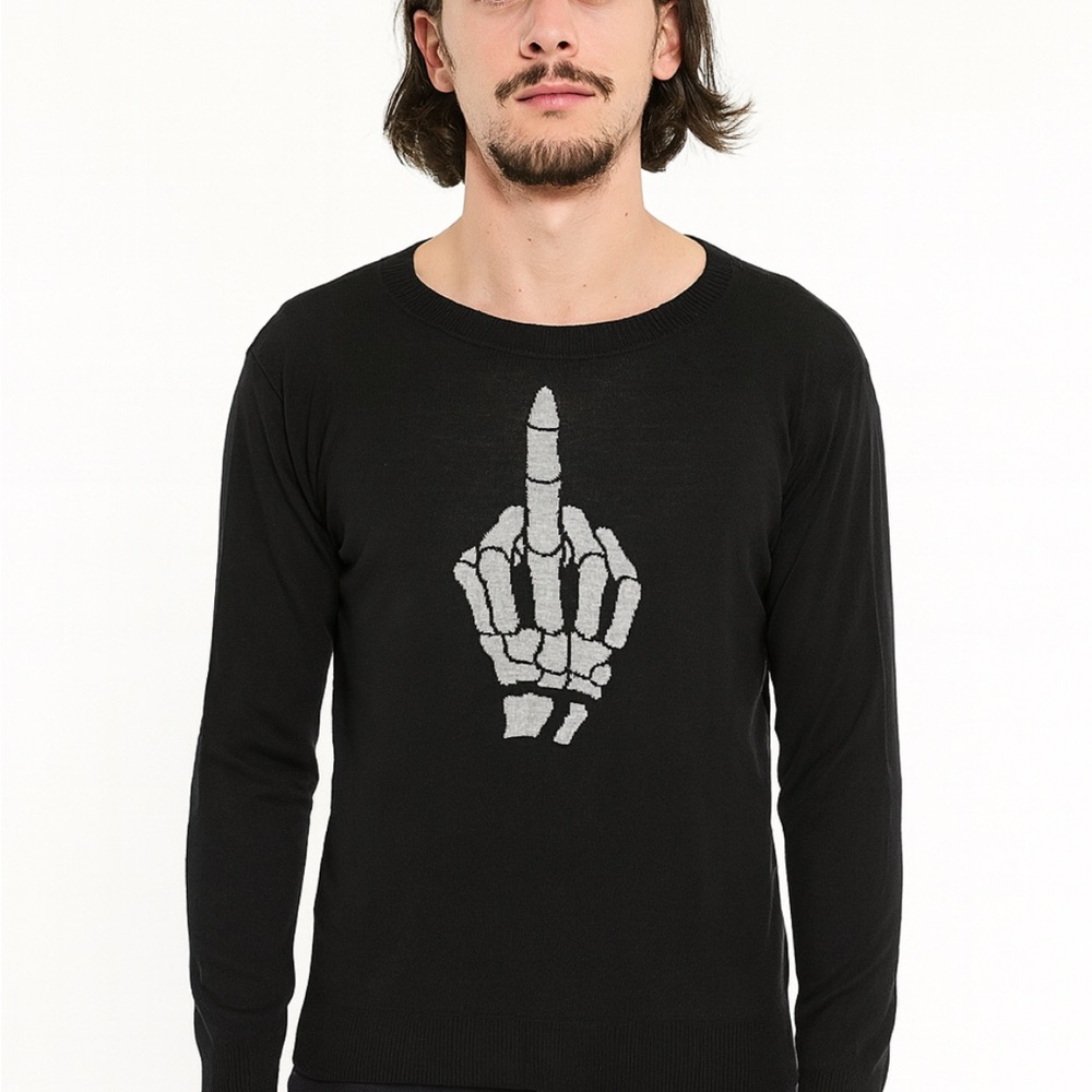Sourpuss No Bones Sweater In Size XXL